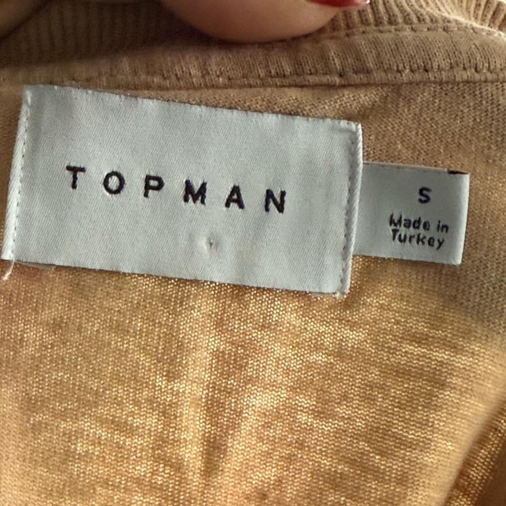 Topman extreme oversized fit T-shirt with ritual 1978 embroidery in stone - Picture 5 of 5